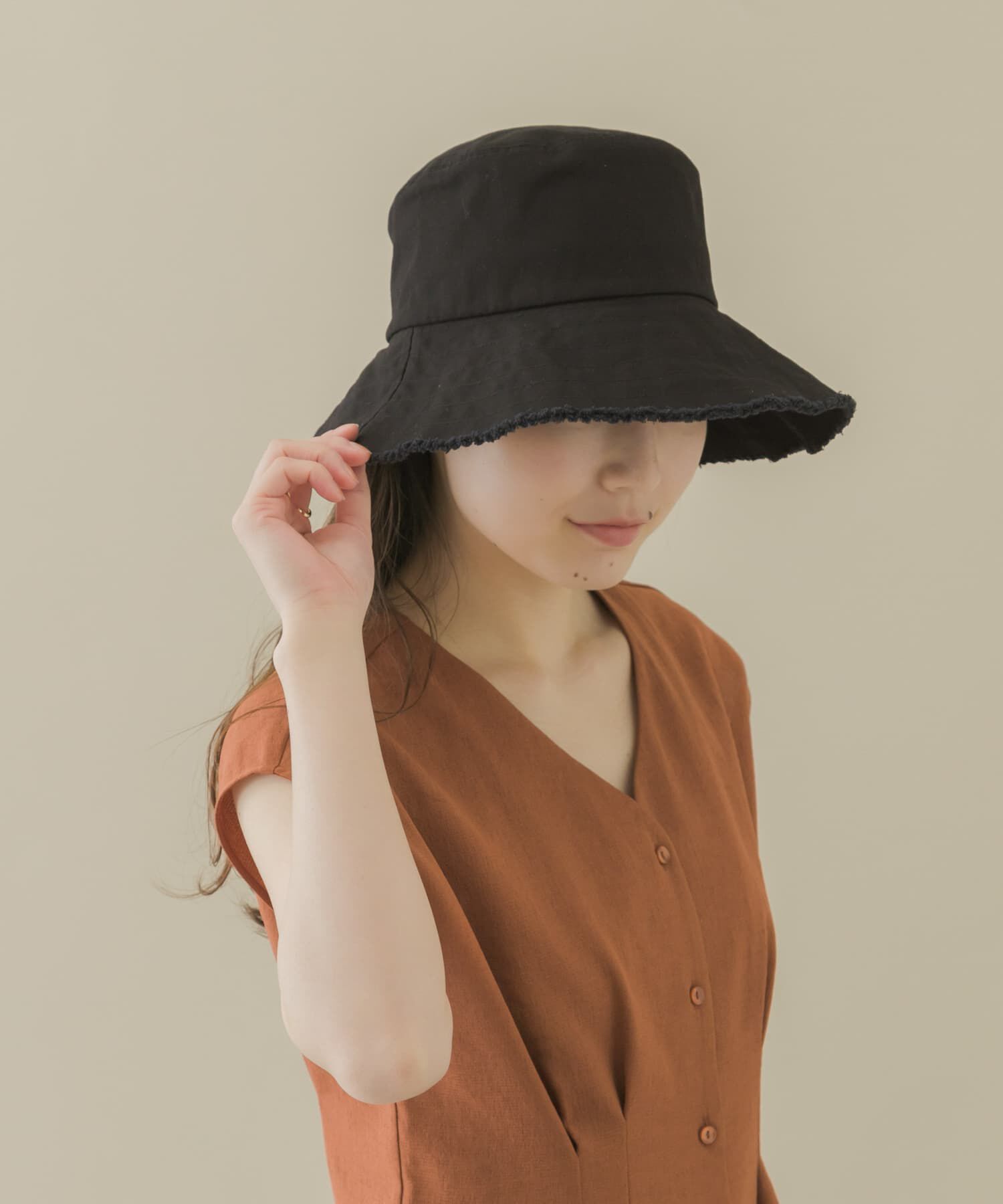 SMELLY「ツイルフリンジバケットハット」|ハット|