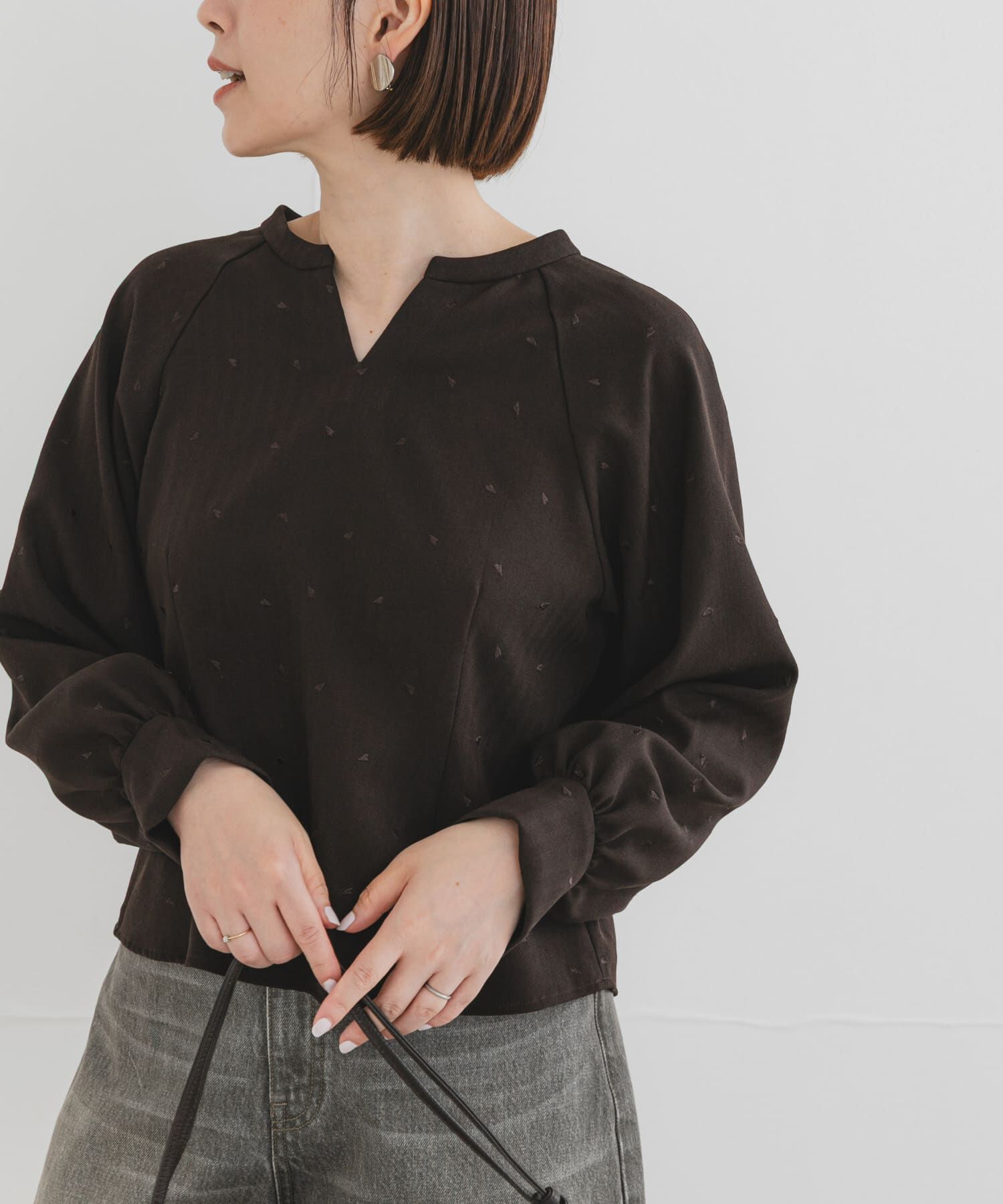 URBAN RESEARCH ROSSO「F by ROSSO　ハート刺繍2WAYブラウス」|シャツ・ブラウス|