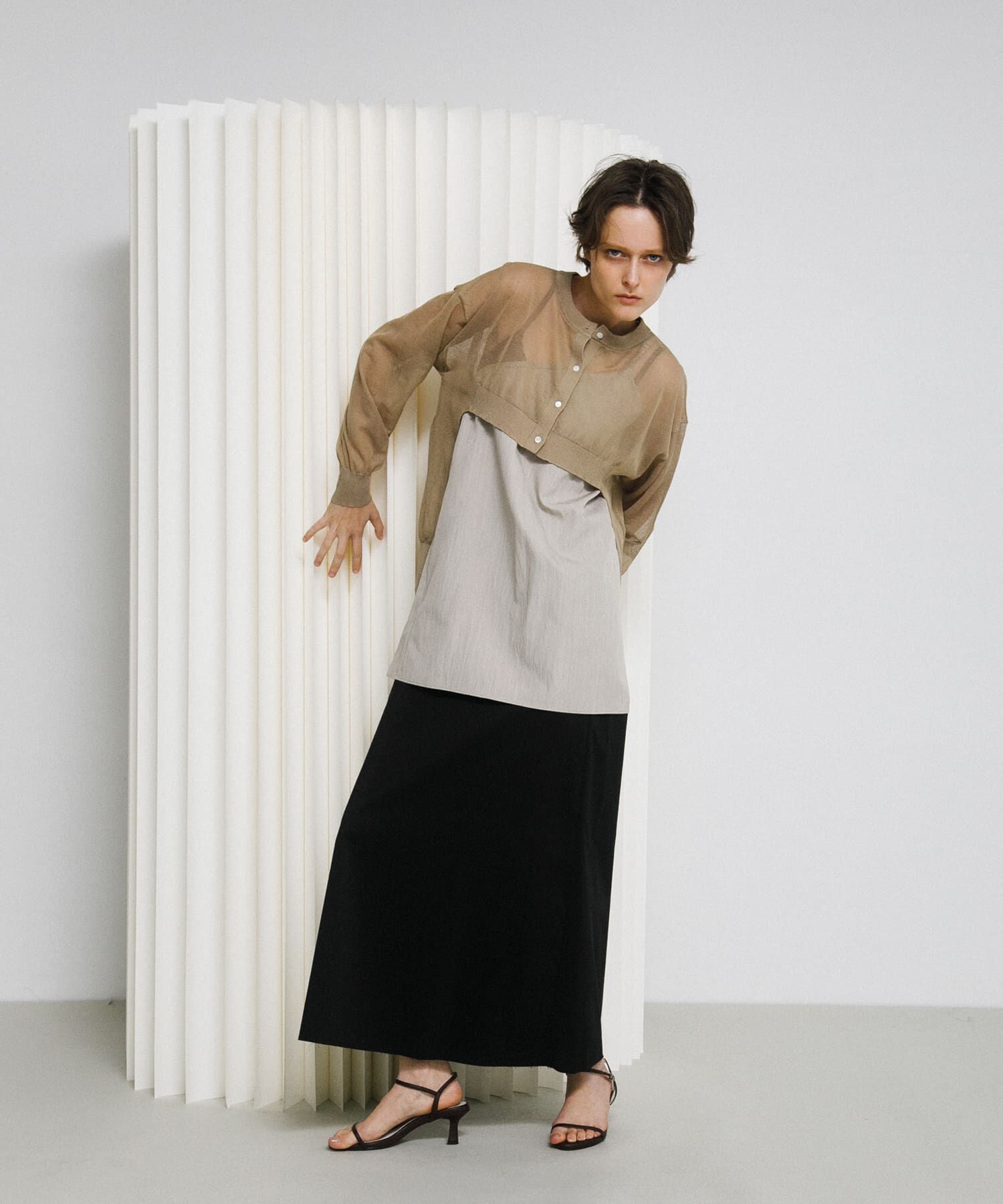 LAATO「sheer cardigan」|カーディガン|