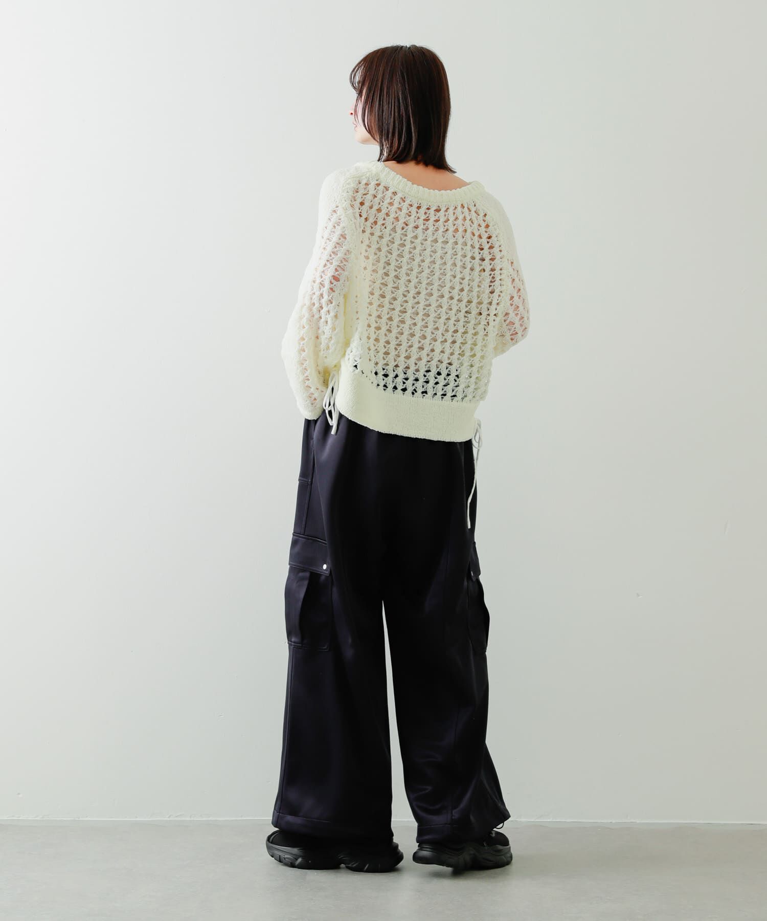 SENSE OF PLACE by URBAN RESEARCH「チュールヤーンメッシュセーター」|ニット・セーター|