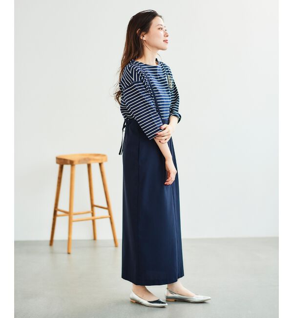 le.coeur blanc「ボーダーモチーフ刺繍カットソー」|Tシャツ・カットソー|