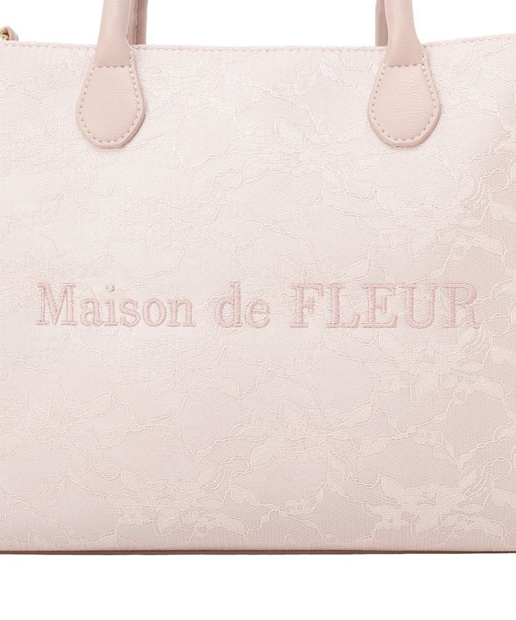 Maison de FLEUR「レース2Wayトートバッグ」|ハンドバッグ|