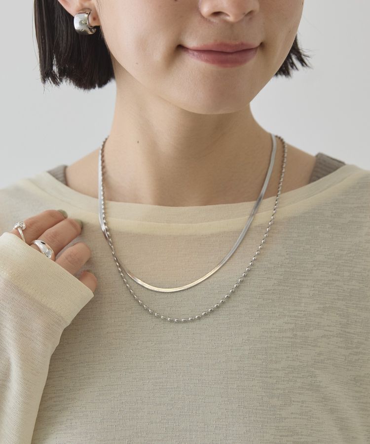 AMERICAN HOLIC「【ステンレス】スネーク2連ネックレス」|ネックレス|