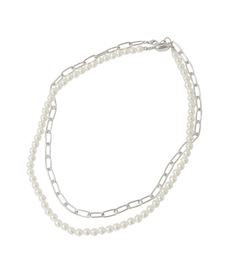 AMERICAN HOLIC「【2点SET】パール＋チェーンネックレス」|ネックレス|