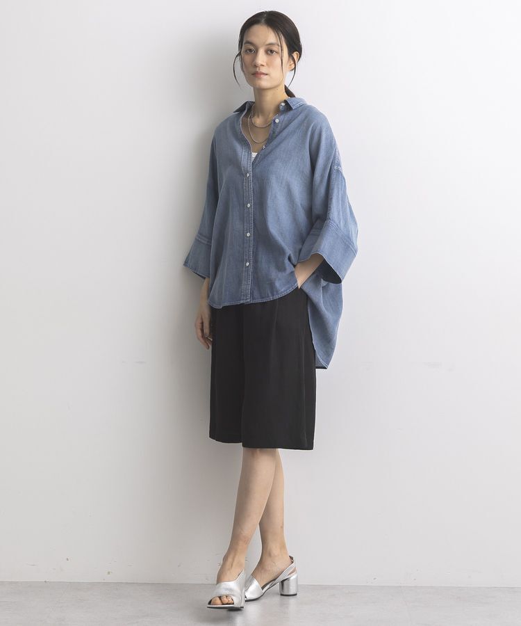 GARAGE OF GOOD CLOTHING「シアーデニムビッグカフスドルマンシャツ」|シャツ・ブラウス|