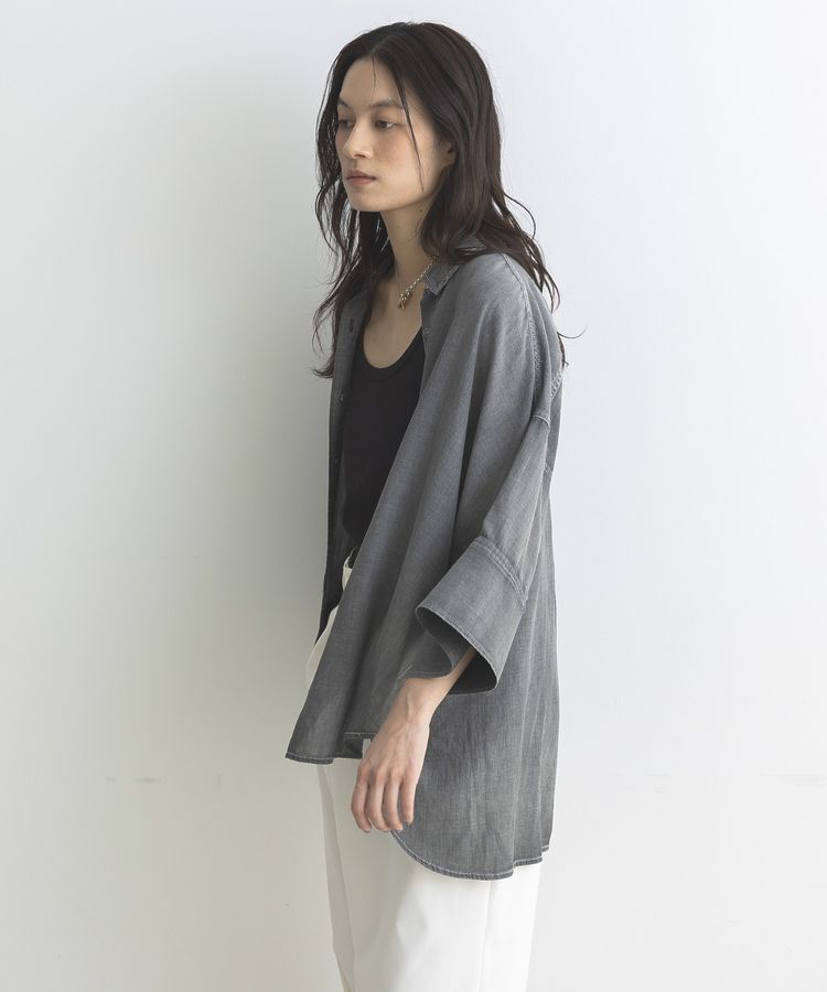 GARAGE OF GOOD CLOTHING「シアーデニムビッグカフスドルマンシャツ」|シャツ・ブラウス|