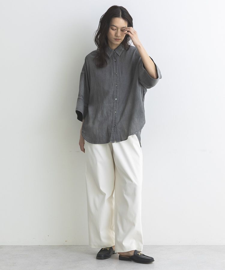 GARAGE OF GOOD CLOTHING「シアーデニムビッグカフスドルマンシャツ」|シャツ・ブラウス|