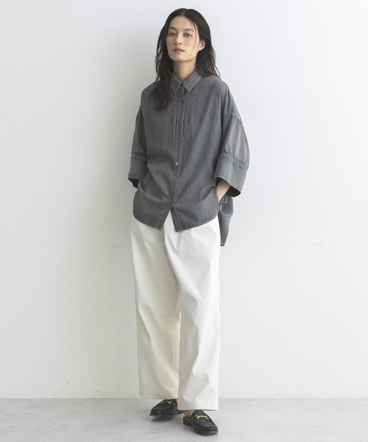 GARAGE OF GOOD CLOTHING「シアーデニムビッグカフスドルマンシャツ」|シャツ・ブラウス|