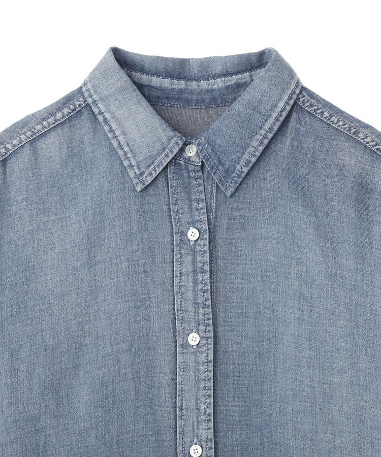 GARAGE OF GOOD CLOTHING「シアーデニムビッグカフスドルマンシャツ」|シャツ・ブラウス|