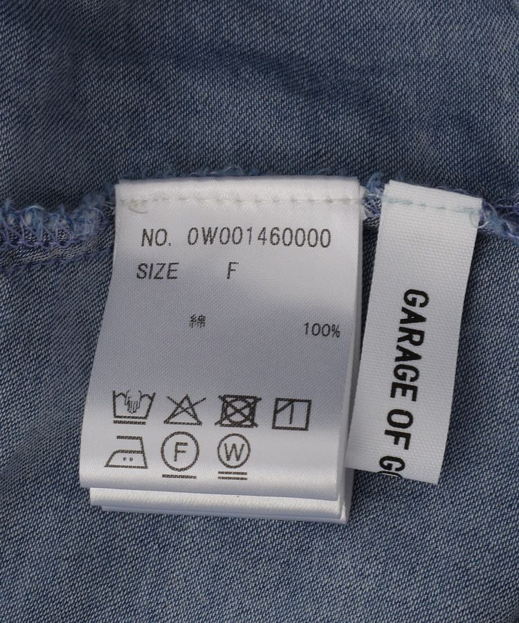 GARAGE OF GOOD CLOTHING「シアーデニムビッグカフスドルマンシャツ」|シャツ・ブラウス|