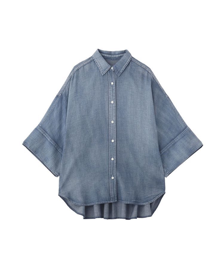 GARAGE OF GOOD CLOTHING「シアーデニムビッグカフスドルマンシャツ」|シャツ・ブラウス|