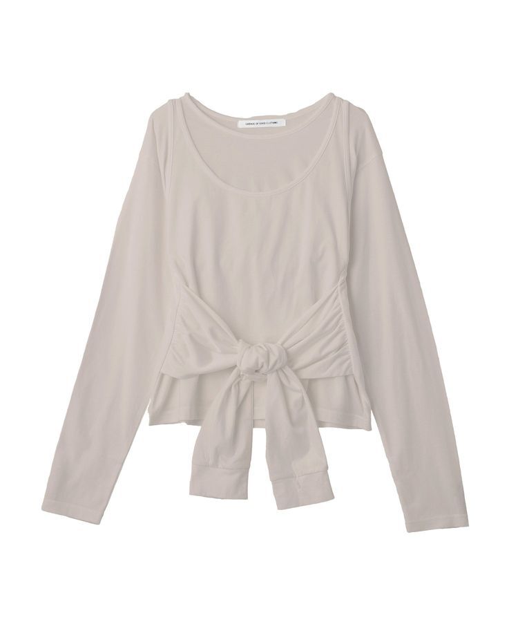 GARAGE OF GOOD CLOTHING「【日本製】レイヤードロングTシャツ」|Tシャツ・カットソー|Light Gray