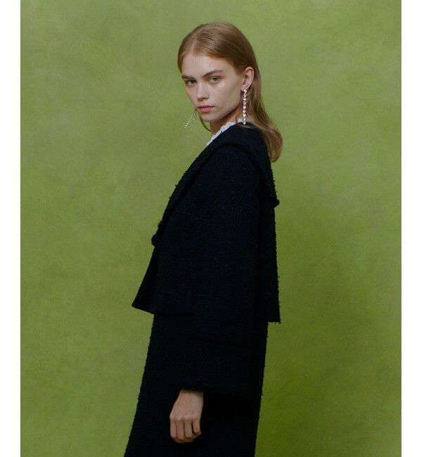 LOULOU WILLOUGHBY「【LOULOU WILLOUGHBY】ファンシーツイードセーラージャケット」|テーラードジャケット|