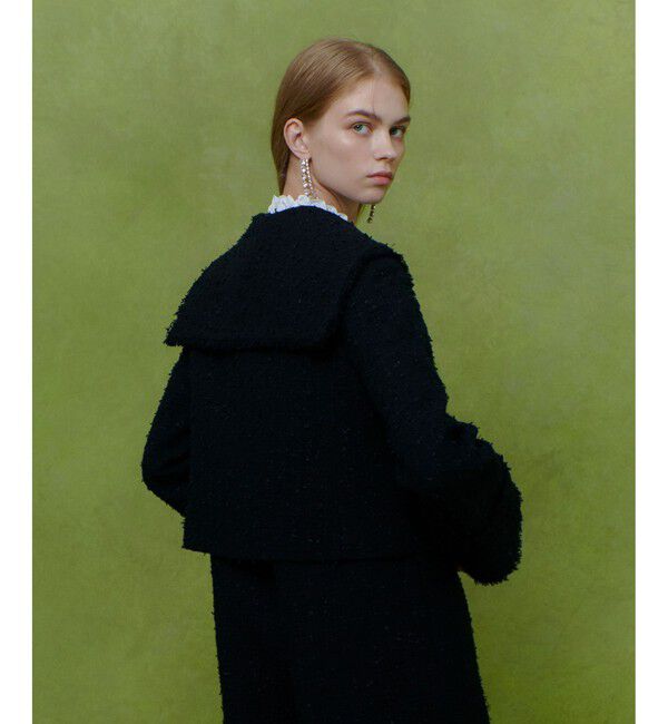 LOULOU WILLOUGHBY「【LOULOU WILLOUGHBY】ファンシーツイードセーラージャケット」|テーラードジャケット|