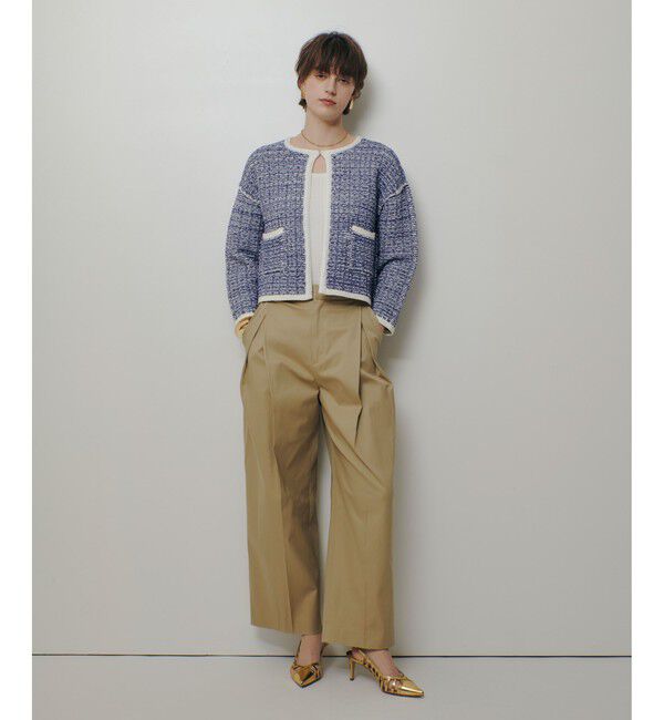 allureville「リバーシブルツイードカーディガン」|カーディガン|