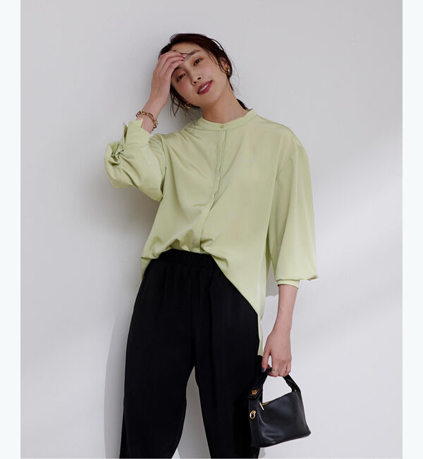 ur's「アジャスタブルカフスバンドカラーシャツ」|シャツ・ブラウス|