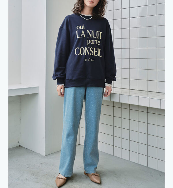 titivate「クルーネックルーズスウェットプルオーバー」|スウェット・ジャージ|