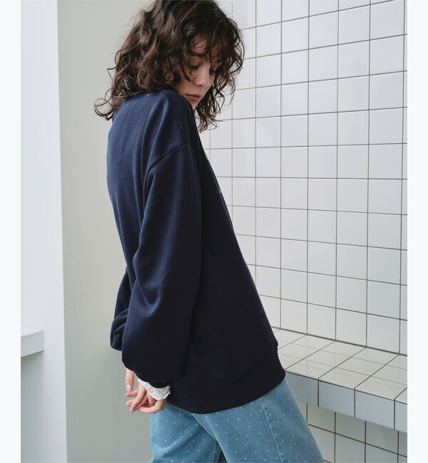 titivate「クルーネックルーズスウェットプルオーバー」|スウェット・ジャージ|
