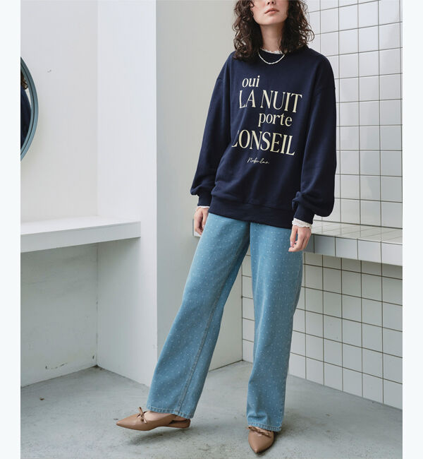 titivate「クルーネックルーズスウェットプルオーバー」|スウェット・ジャージ|