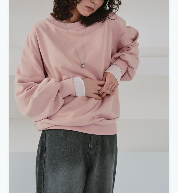 titivate「クルーネックルーズスウェットプルオーバー」|スウェット・ジャージ|