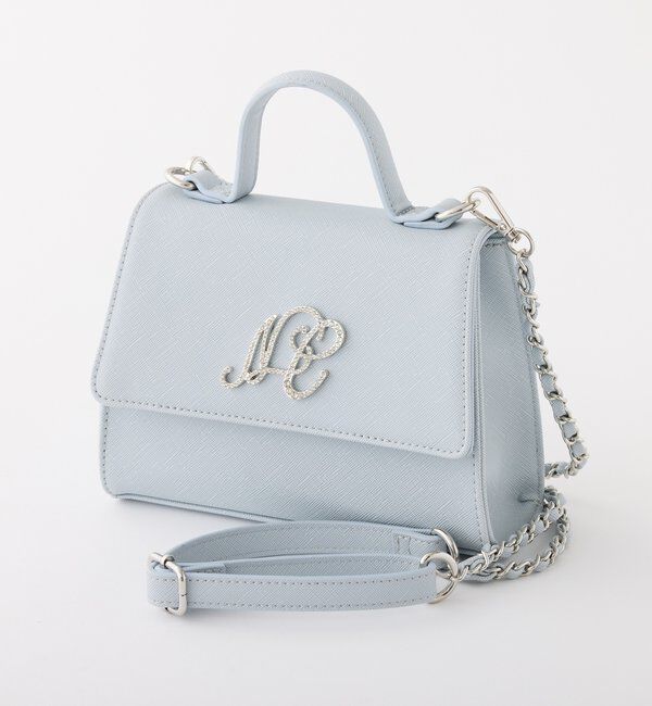  「【Twinkle Collection】エンブレムショルダーバッグ」|ショルダー・メッセンジャー|サックスブルー