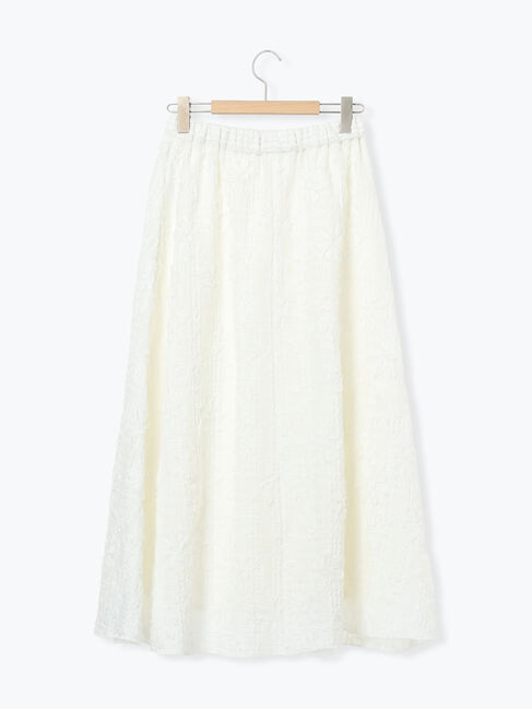 Samansa Mos2「花柄テープ刺繍フレアスカート」|スカート|