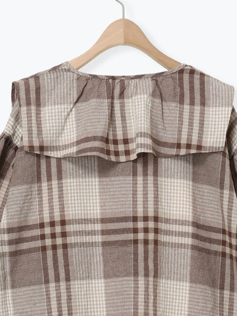 Samansa Mos2「【Cross&times;Linen】セーラーカラーブラウス」|シャツ・ブラウス|