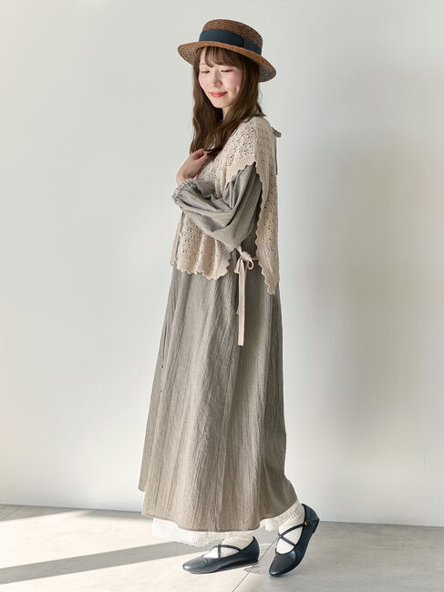 Samansa Mos2「【Cross&times;Staff】前後2WAYニットベスト」|ダウンベスト・ベスト|