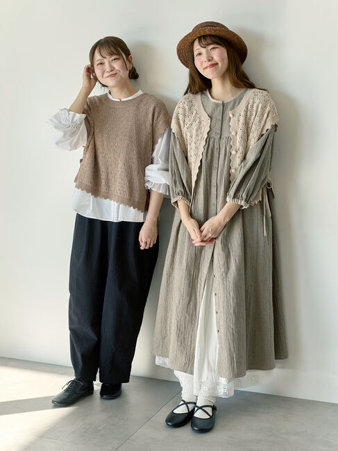 Samansa Mos2「【Cross&times;Staff】前後2WAYワンピース」|ワンピース|