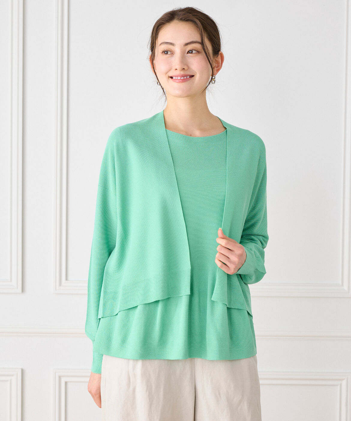 7-IDconcept.「ホールガーメントカーディガン」|カーディガン|