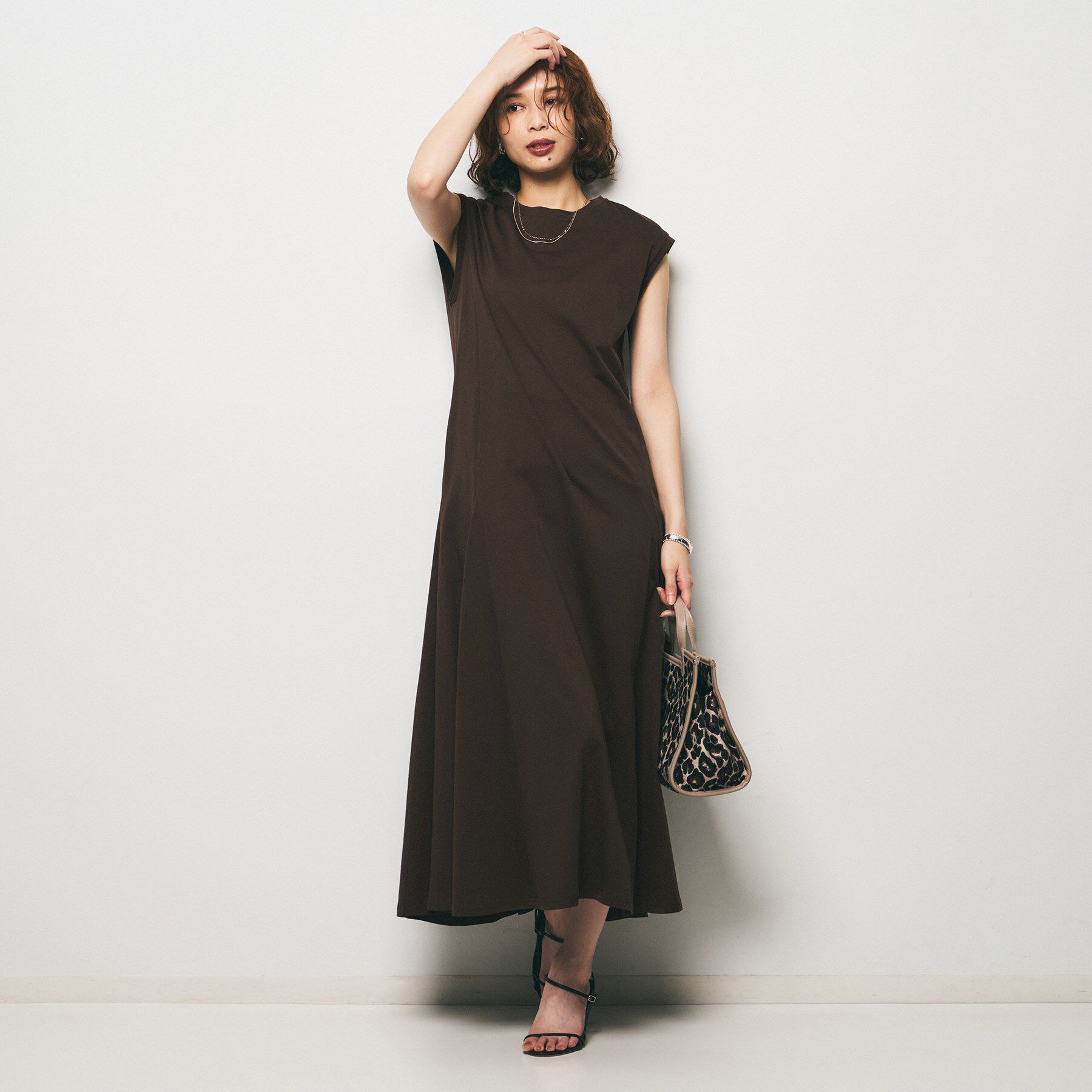 UNTITLED「【Audrey and John Wad】ダブルシルケット天竺ワンピース」|ワンピース|