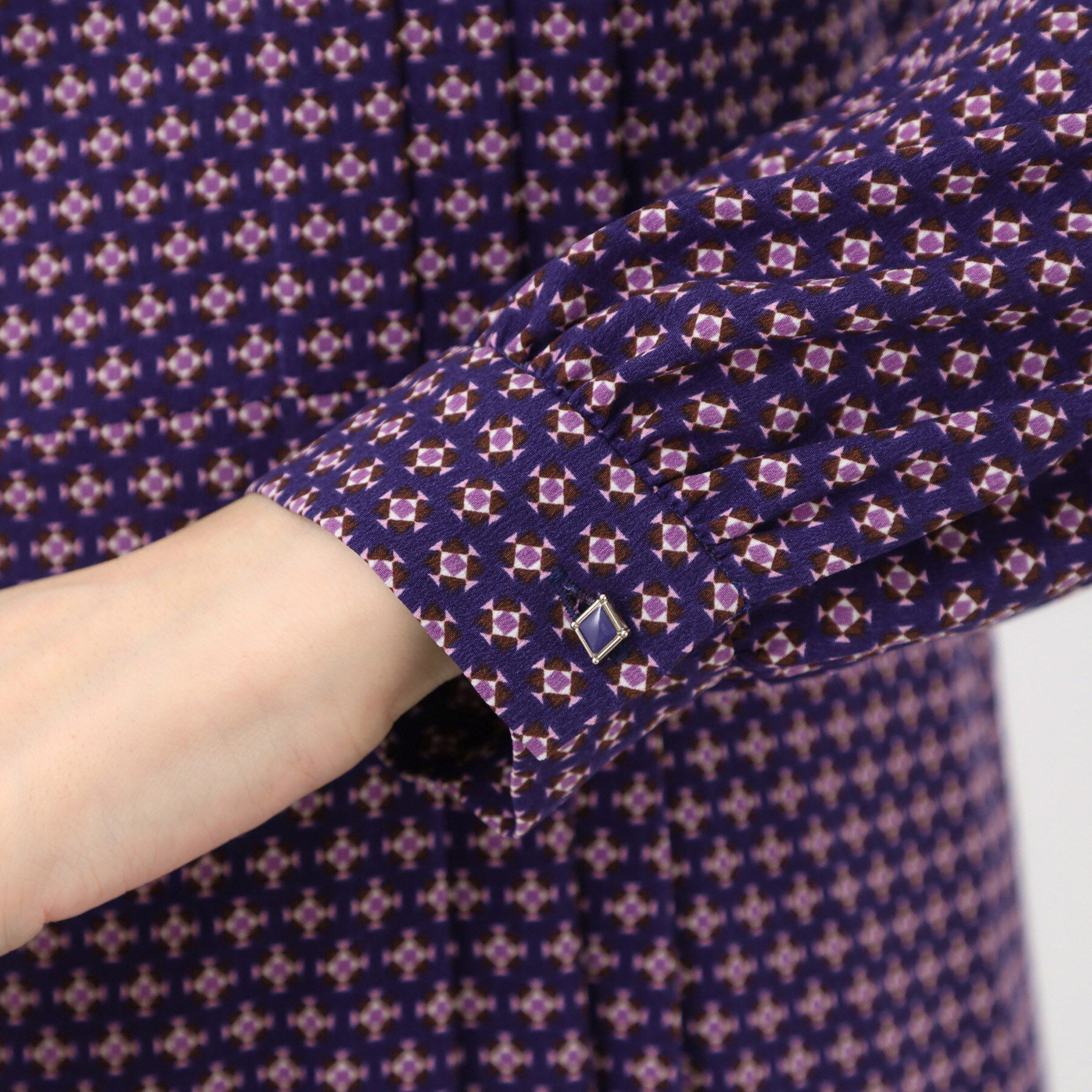 Reflect「【通勤にもお出かけにも◎】ジオメプリントクラシカルワンピース」|ワンピース|