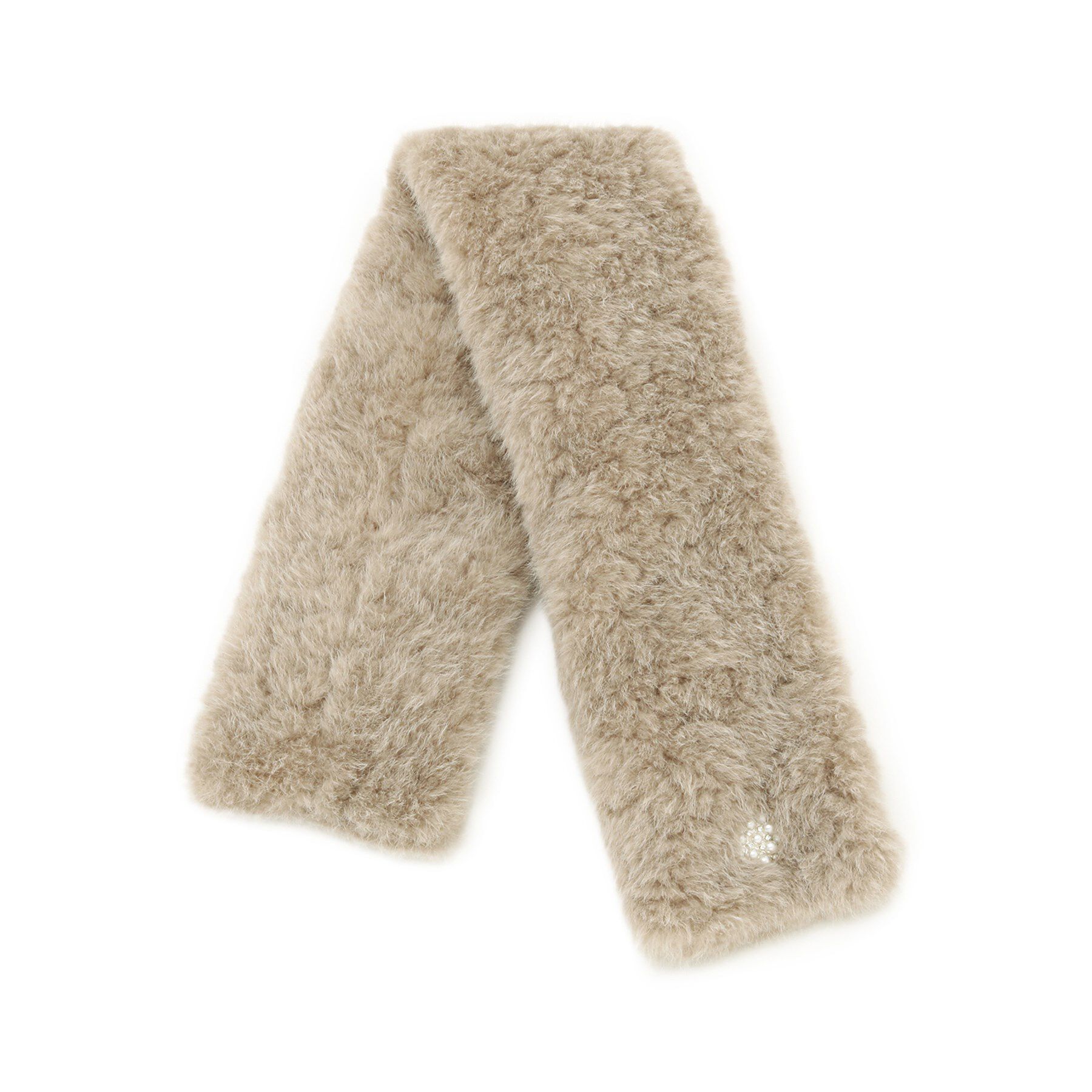 grove「ビジューコンパクトマグネットティペット」|ストール|