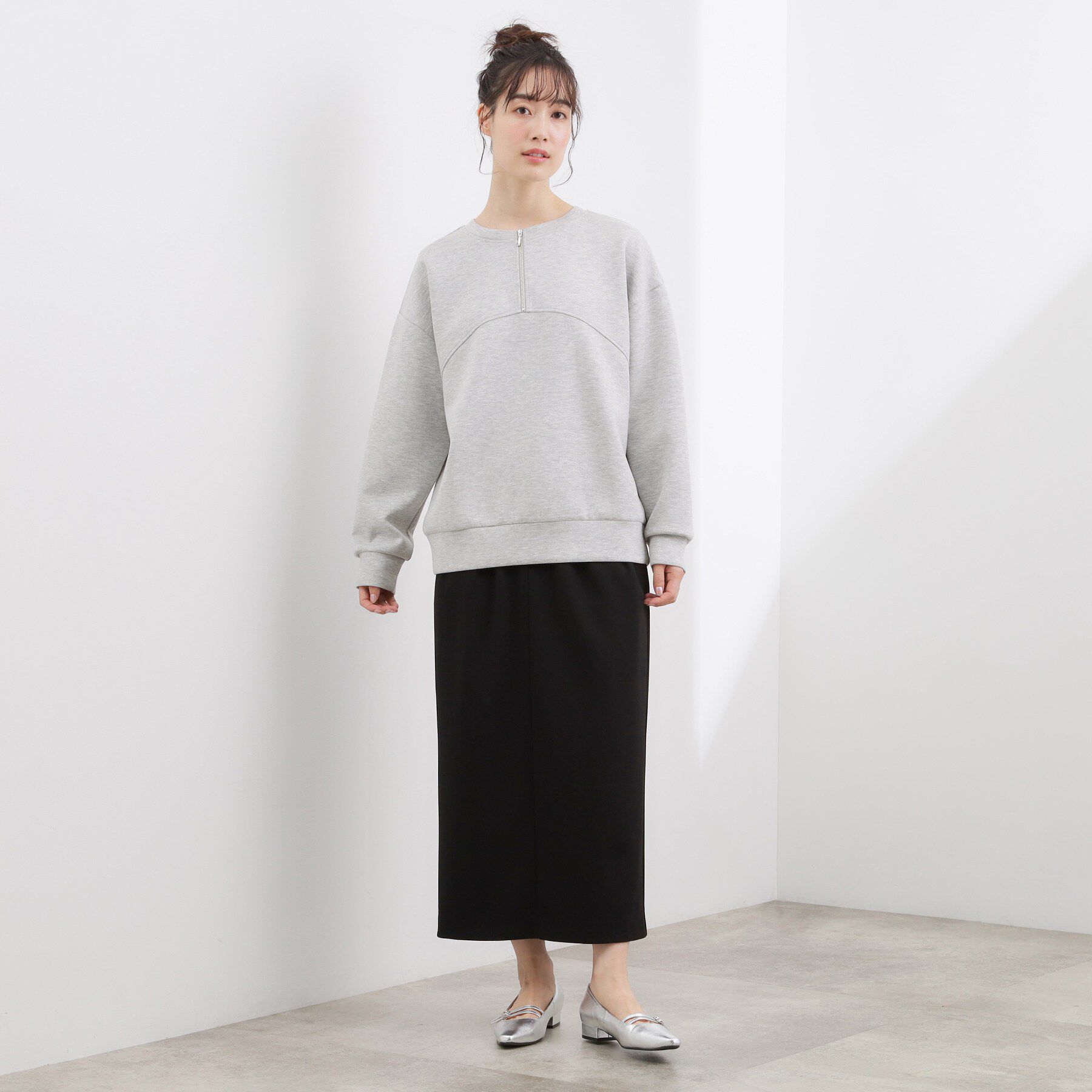 grove「2WAYハーフジップスウェット」|パーカー|