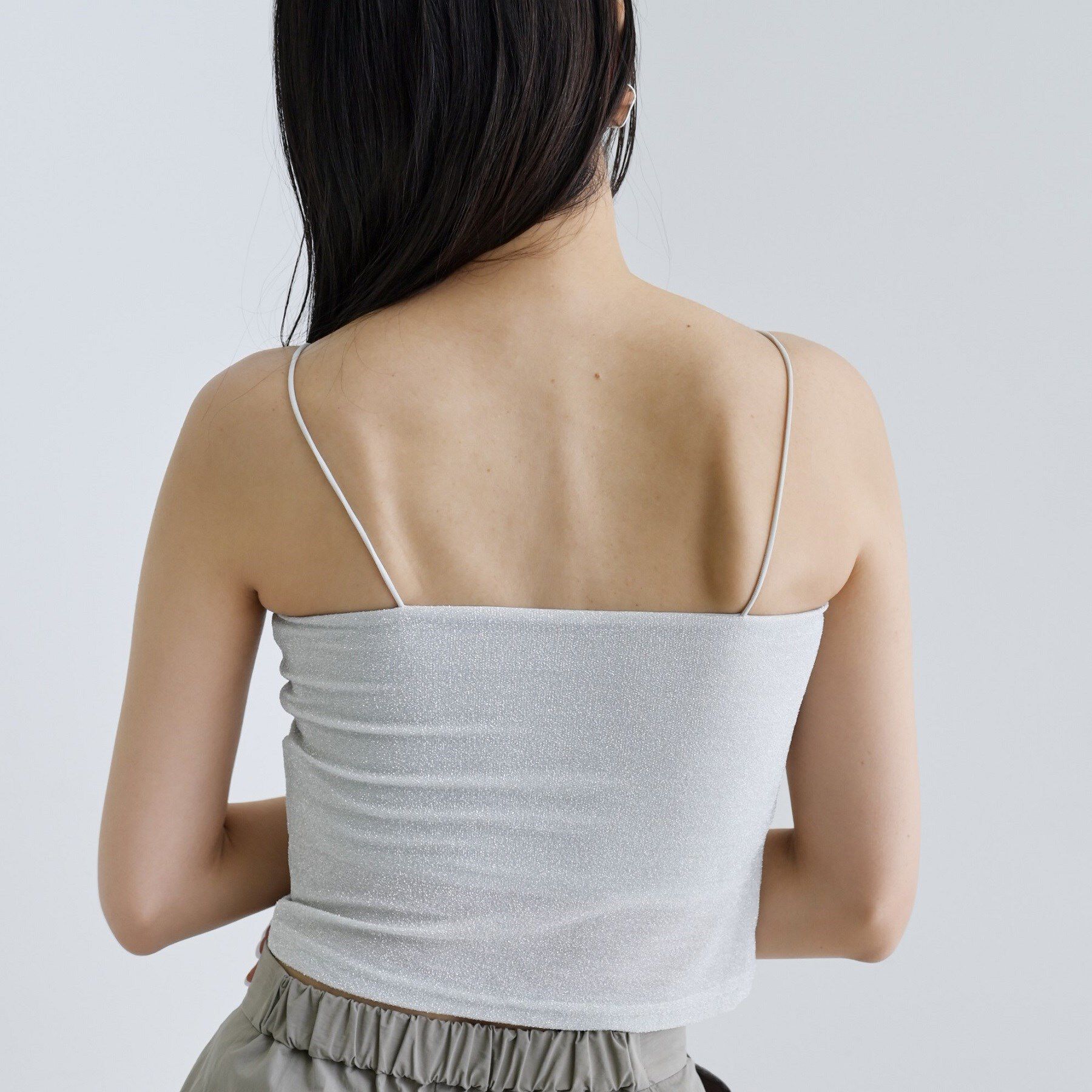 GALLEST「【一部店舗限定】カップ付きラメキャミソール」|キャミソール|