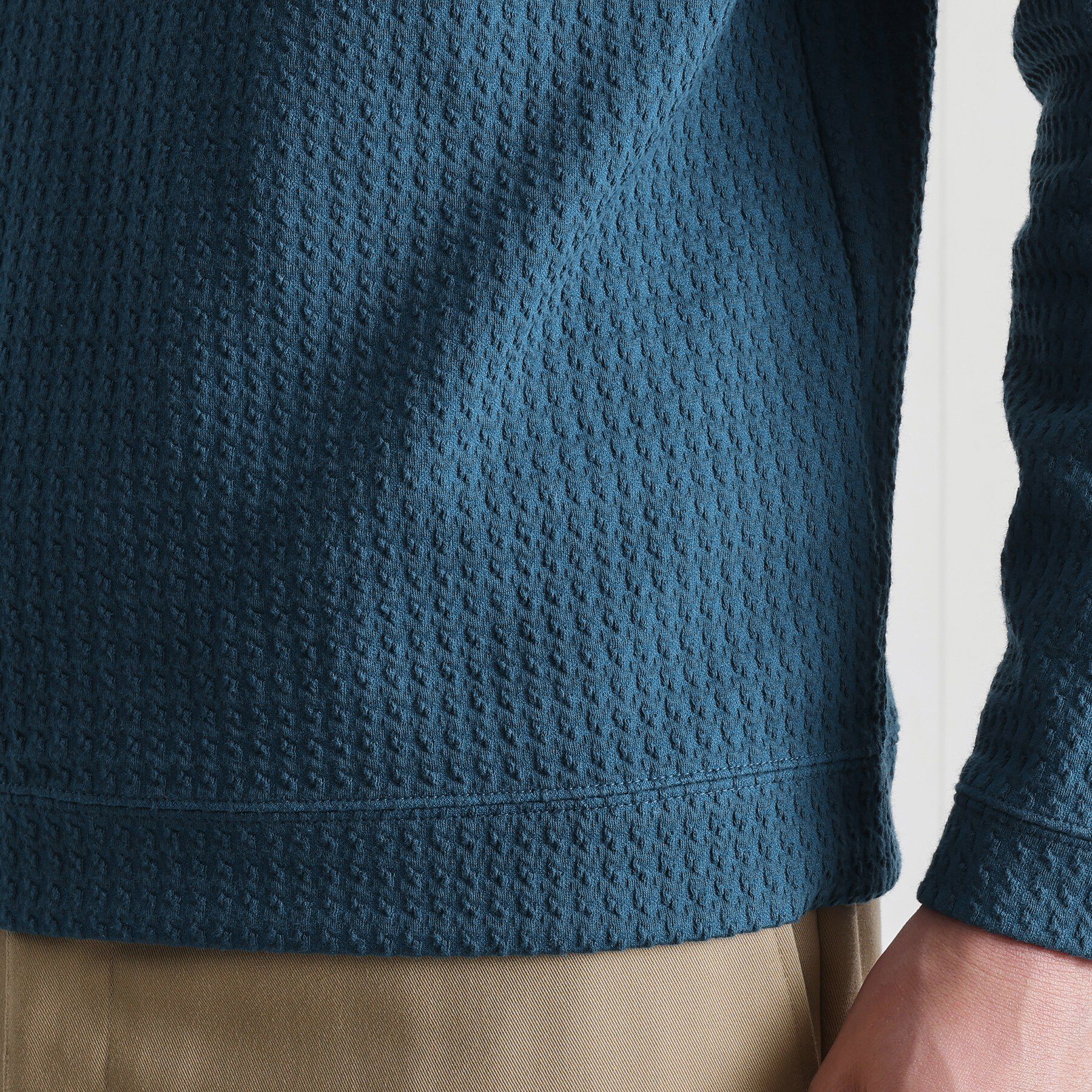 TAKEO KIKUCHI「千鳥柄 ストレッチ プルオーバー」|Tシャツ・カットソー|