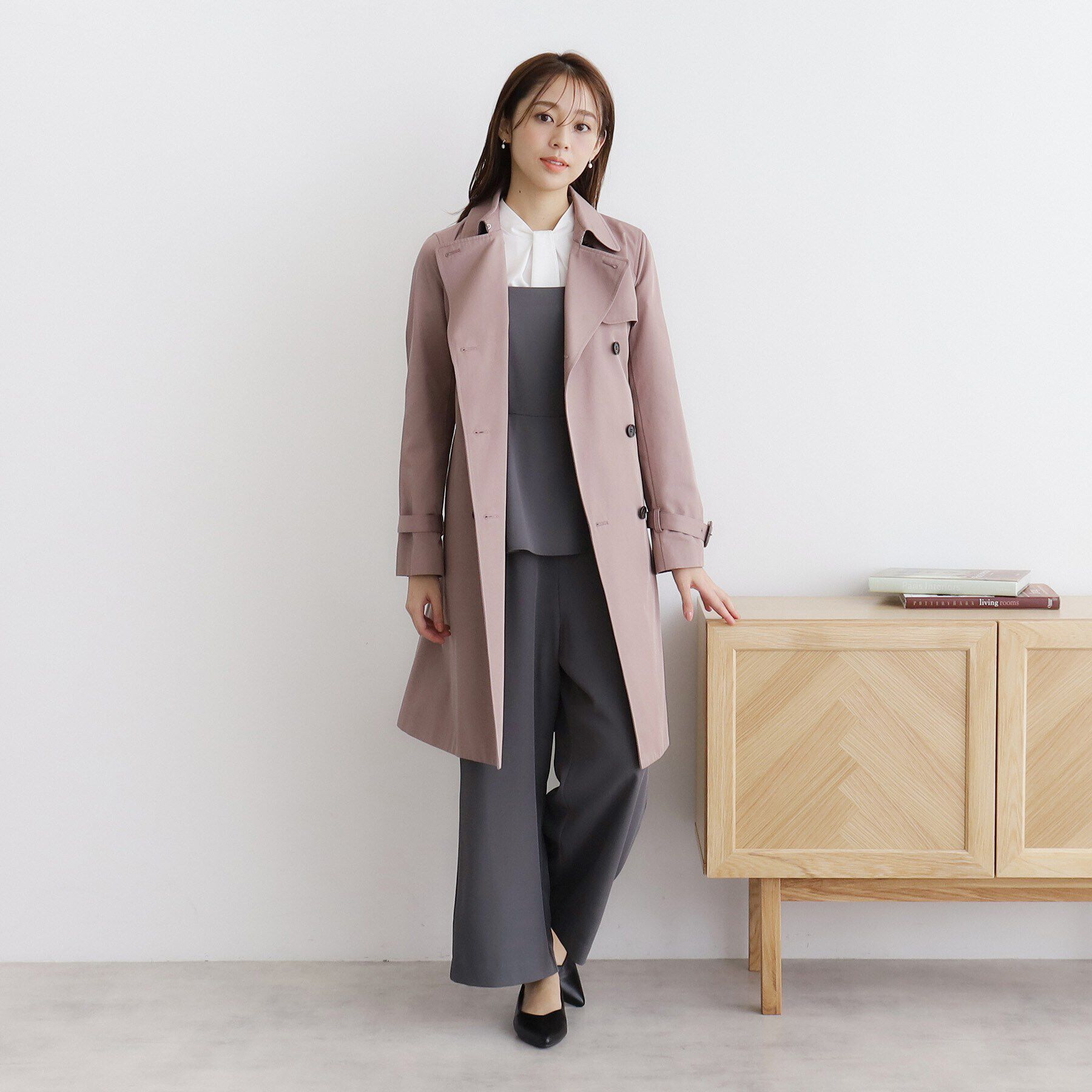 index「ペプラムレイヤードサロペット【洗濯機洗い可/イージーアイロン】」|オールインワン|