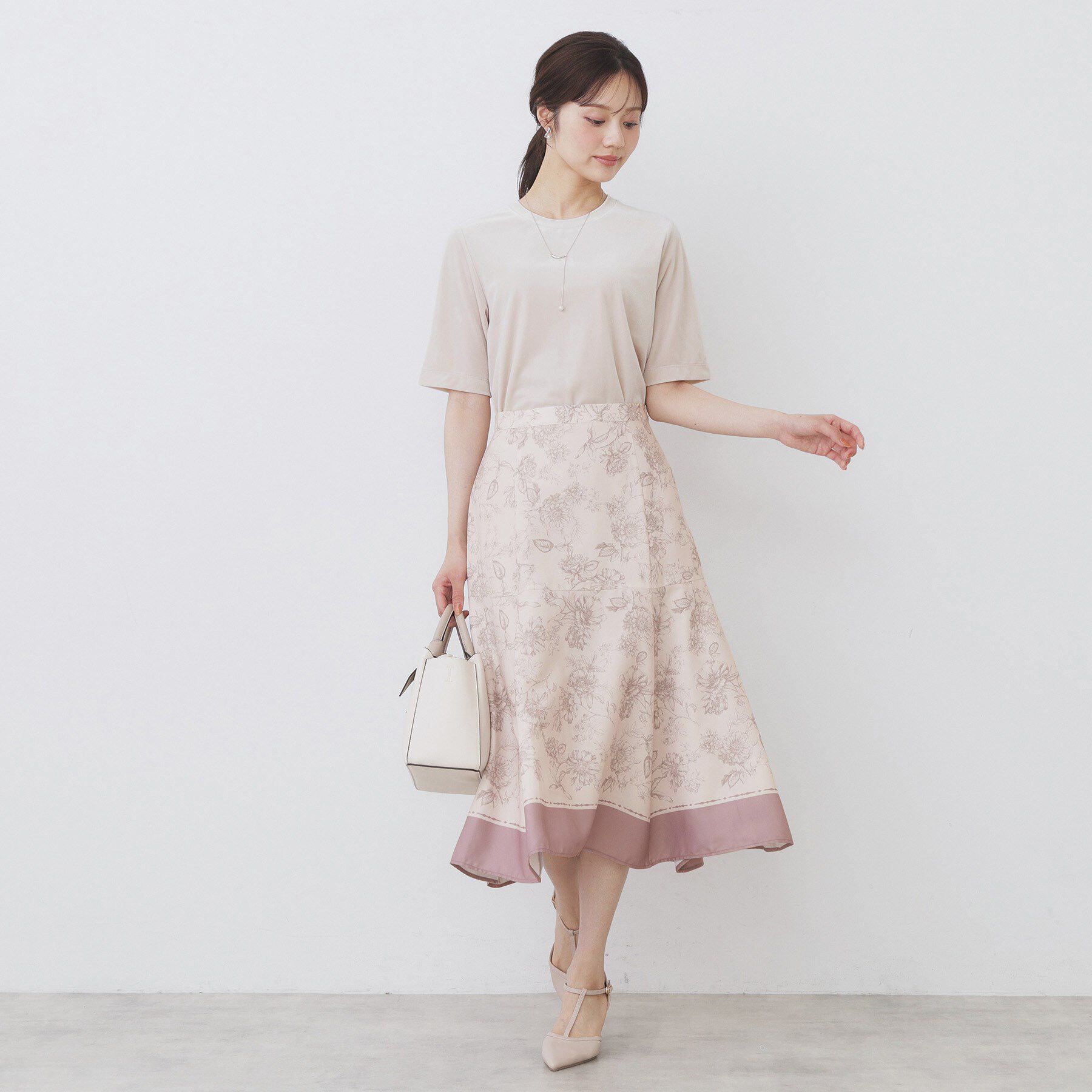 index「《andGIRL掲載》ベロアボクシーTシャツ【洗濯機洗い可】」|Tシャツ・カットソー|