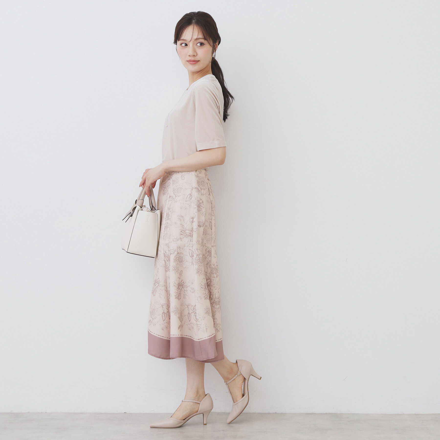 index「《andGIRL掲載》ベロアボクシーTシャツ【洗濯機洗い可】」|Tシャツ・カットソー|