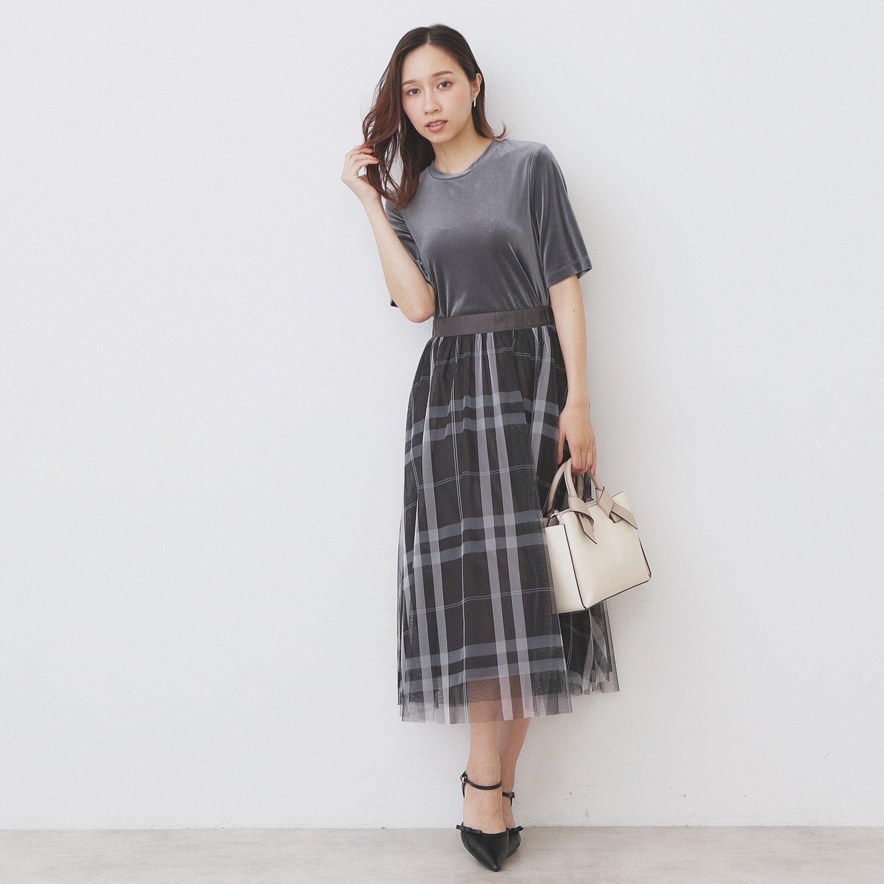 index「《andGIRL掲載》ベロアボクシーTシャツ【洗濯機洗い可】」|Tシャツ・カットソー|