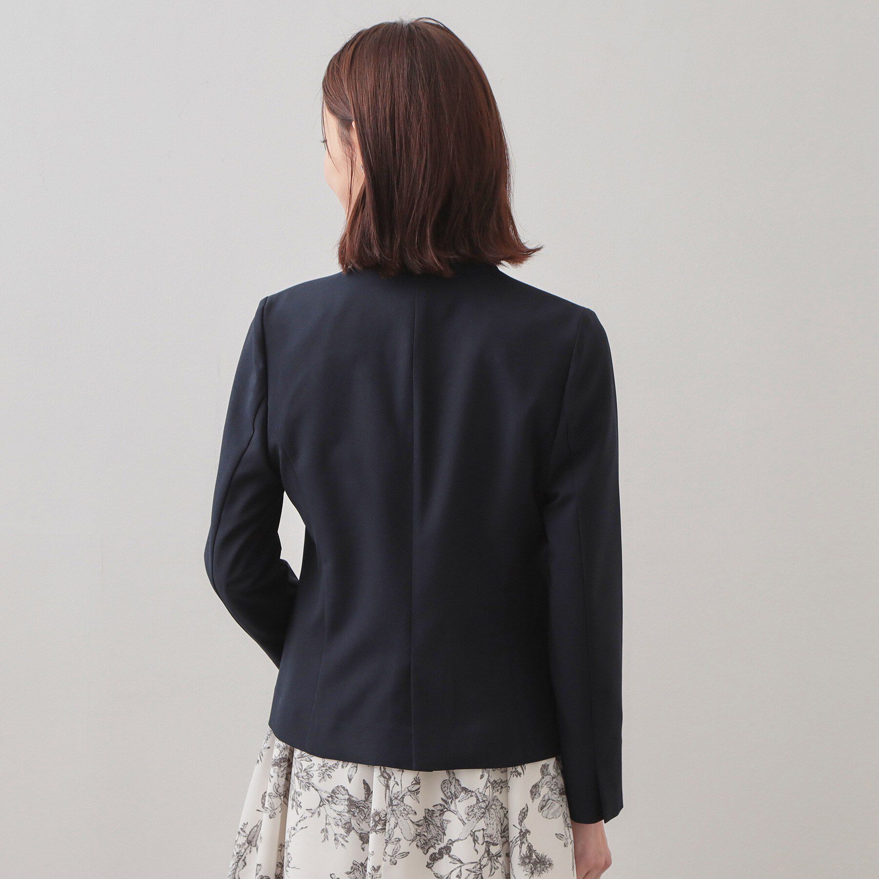 index「セットアップ対応 ノーカラージャケット【ウォッシャブル・接触冷感・吸水速乾・防シワ・ストレッチ】」|ノーカラージャケット|