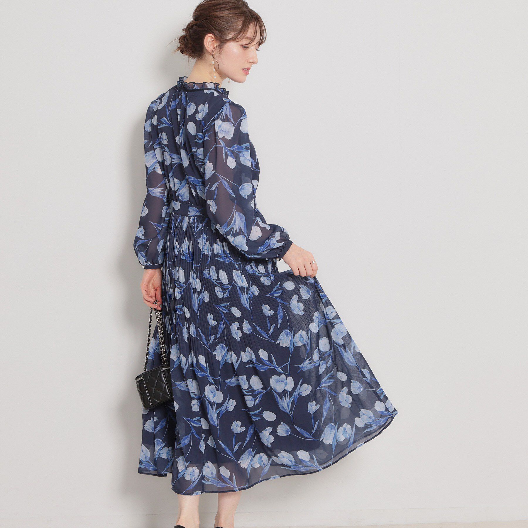 Couture broach「【洗える・着映え】チューリップ柄 ワンピース」|ワンピース|