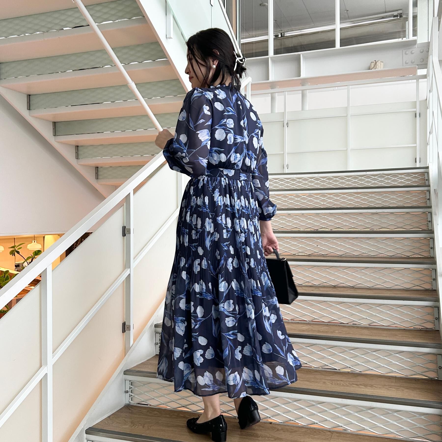 Couture broach「【洗える・着映え】チューリップ柄 ワンピース」|ワンピース|