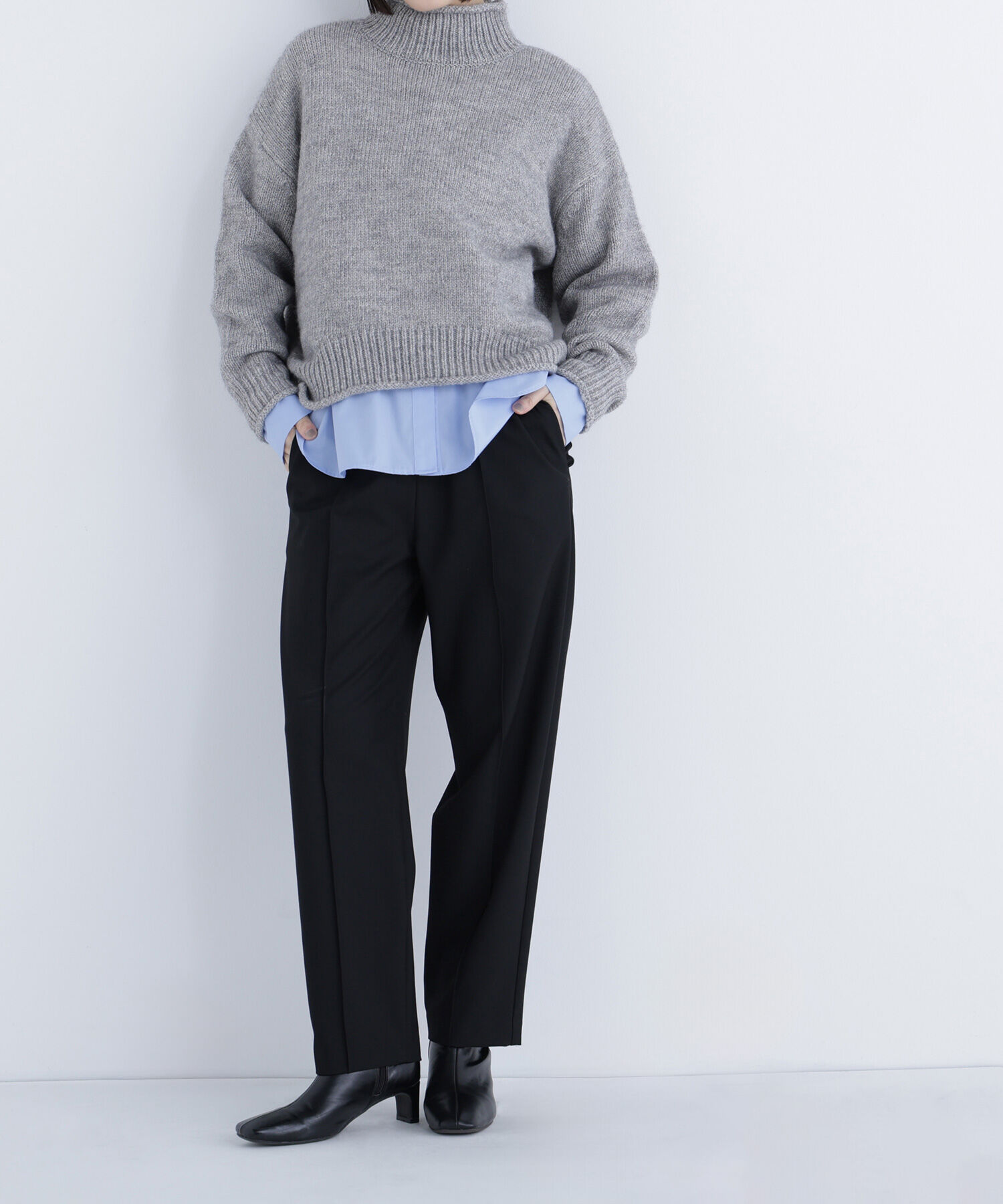  「裏起毛イージーテーパードパンツ」|その他|