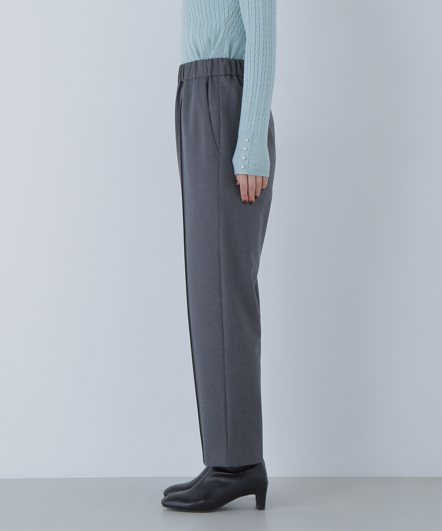  「裏起毛イージーテーパードパンツ」|その他|