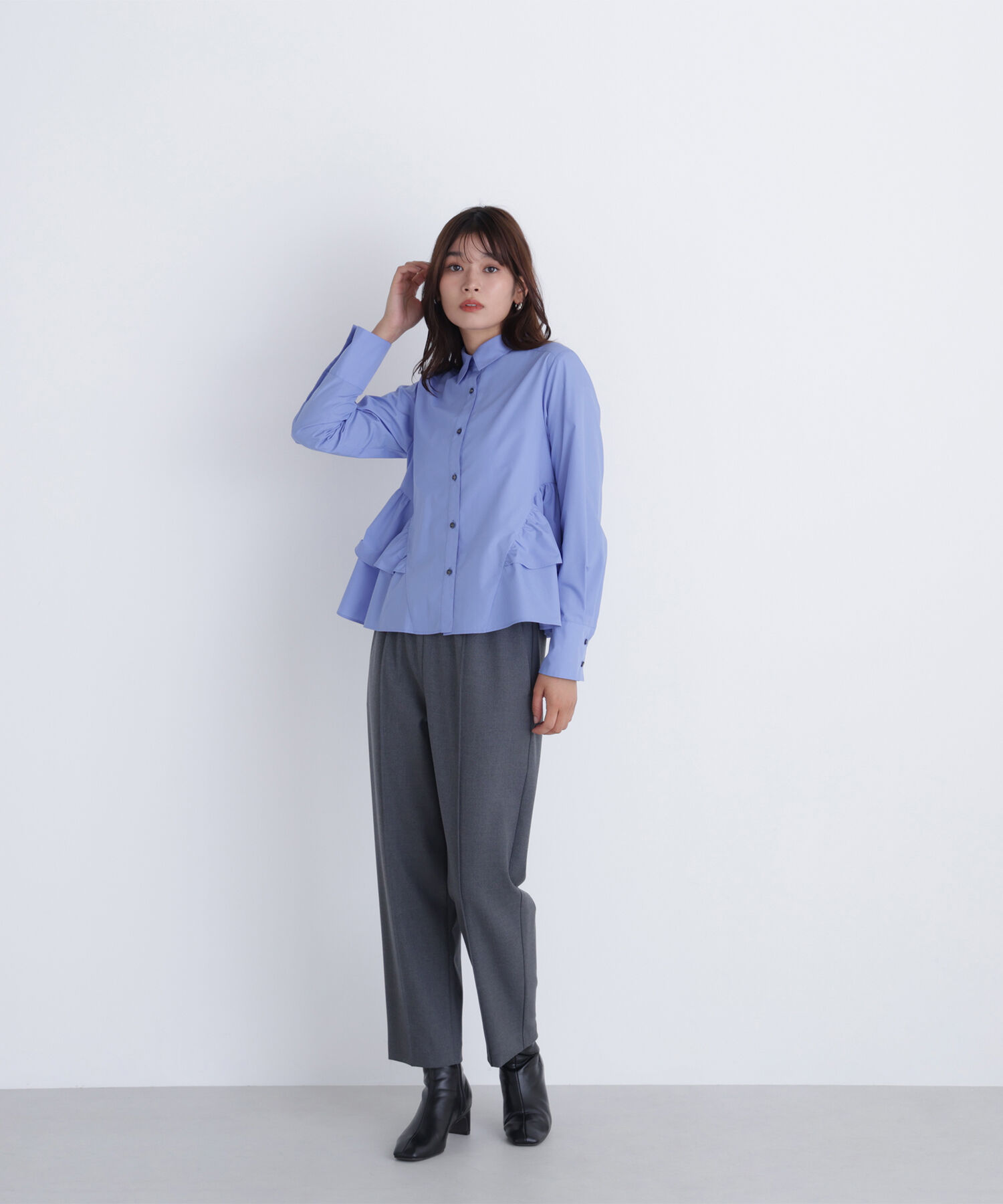  「裏起毛イージーテーパードパンツ」|その他|