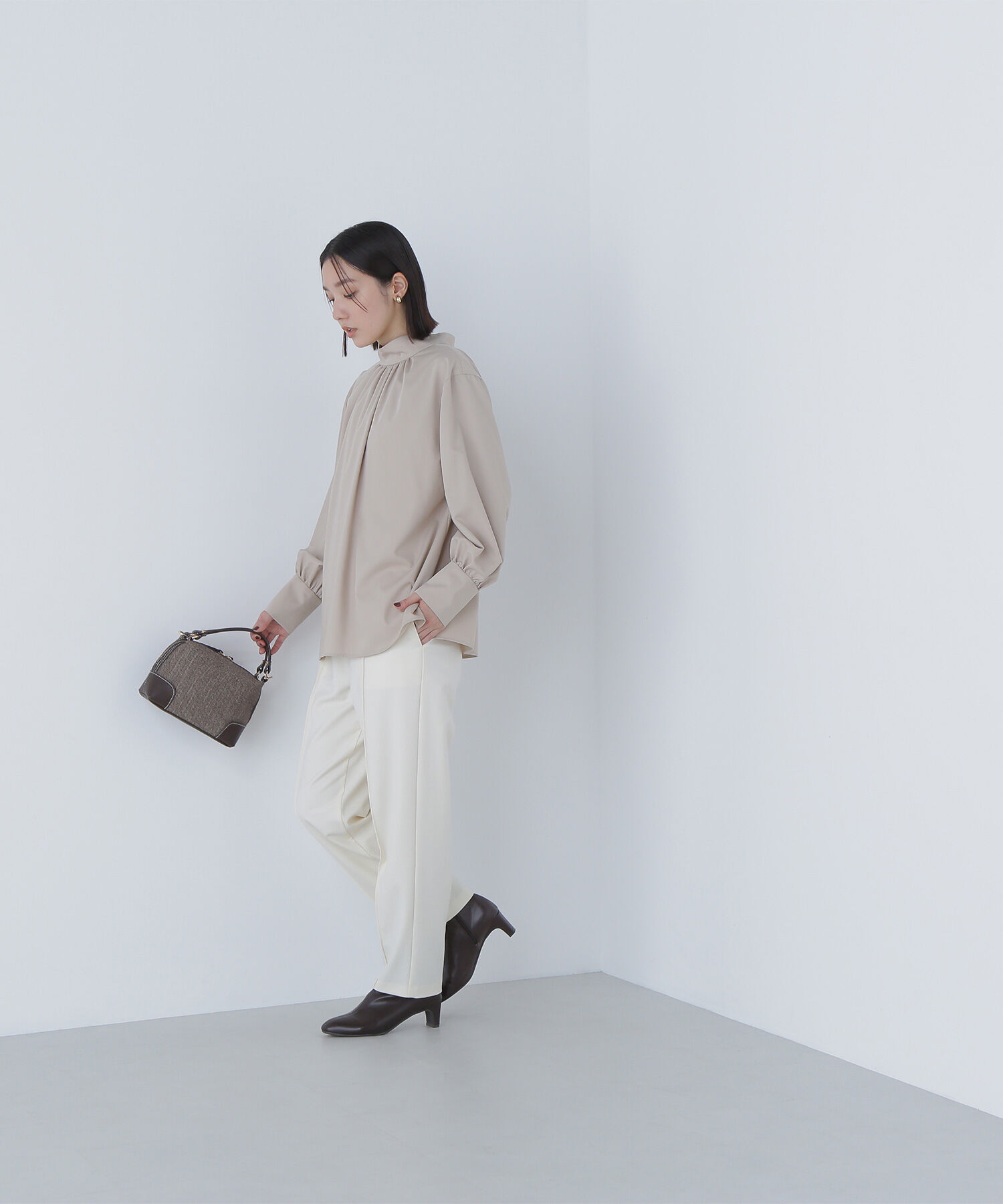  「裏起毛イージーテーパードパンツ」|その他|