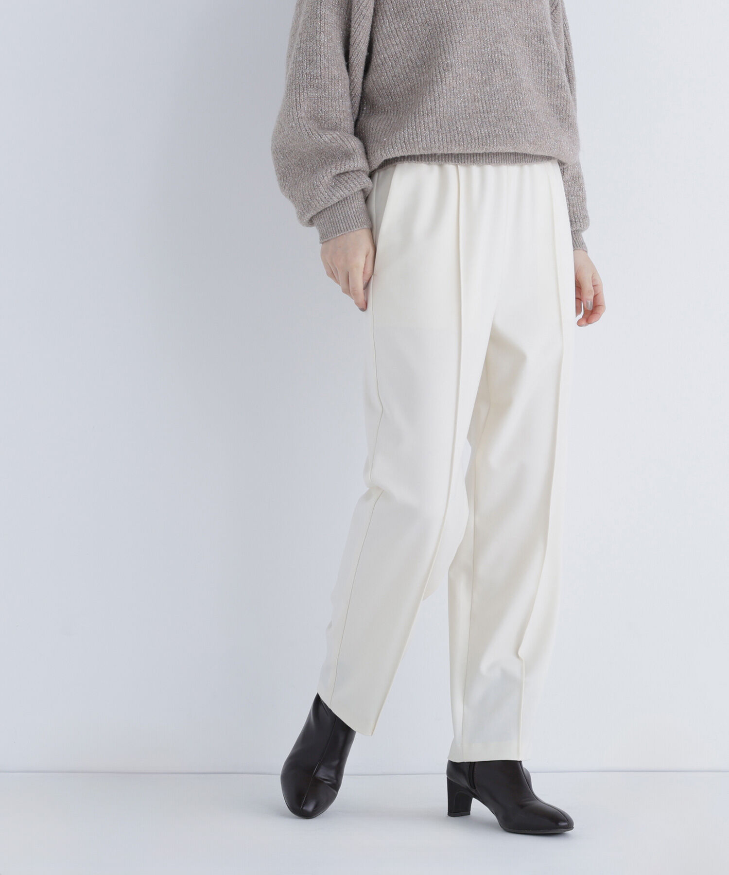  「裏起毛イージーテーパードパンツ」|その他|