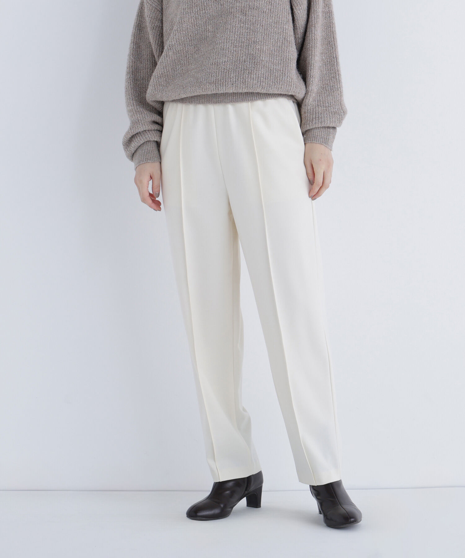  「裏起毛イージーテーパードパンツ」|その他|