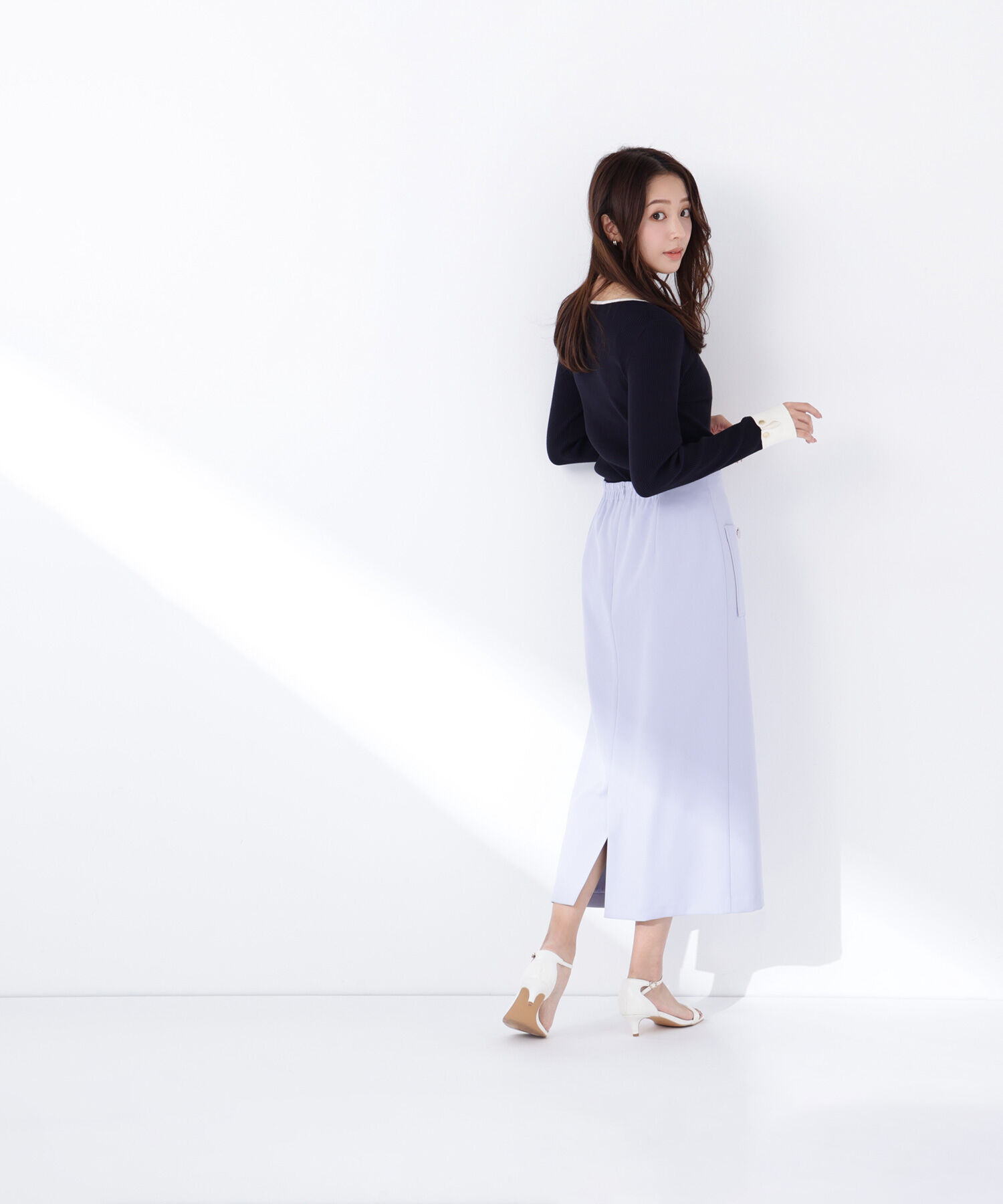  「アウトポケットナロースカート」|スカート|